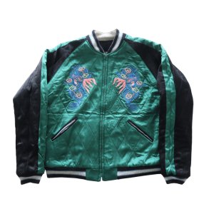 画像15: TAILOR TOYO テーラー東洋 TT15809-119 Mid 1950s Style Velveteen × Acetate Quilted Souvenir Jacket “Stencil Paint” TOYO ENTERPRISE 60th Anniversary Special Edition “TIGER HEAD” × “EAGLE” 別珍スカジャン 白虎 鷲 リバーシブル スーベニアジャケット 刺繍 東洋エンタープライズ60周年記念 スペシャルエディション