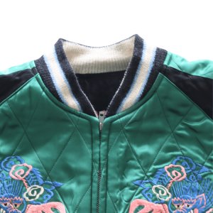 画像16: TAILOR TOYO テーラー東洋 TT15809-119 Mid 1950s Style Velveteen × Acetate Quilted Souvenir Jacket “Stencil Paint” TOYO ENTERPRISE 60th Anniversary Special Edition “TIGER HEAD” × “EAGLE” 別珍スカジャン 白虎 鷲 リバーシブル スーベニアジャケット 刺繍 東洋エンタープライズ60周年記念 スペシャルエディション