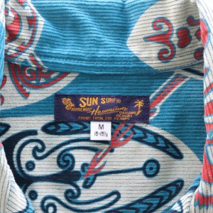 画像6: SUN SURF サンサーフ SS29581 CORDUROY L/S OPEN SHIRT "GOD'S SHIELD" 長袖 アロハシャツ コーデュロイオープンシャツ コットン100%