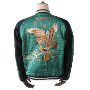 画像5: TAILOR TOYO テーラー東洋 TT15809-119 Mid 1950s Style Velveteen × Acetate Quilted Souvenir Jacket “Stencil Paint” TOYO ENTERPRISE 60th Anniversary Special Edition “TIGER HEAD” × “EAGLE” 別珍スカジャン 白虎 鷲 リバーシブル スーベニアジャケット 刺繍 東洋エンタープライズ60周年記念 スペシャルエディション