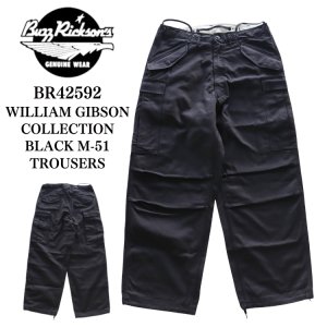 画像1: BUZZ RICKSON'S バズリクソンズ BR42592 WILLIAM GIBSON COLLECTION BLACK M-51 TROUSERS ウィリアムギブソン M-51トラウザーズ