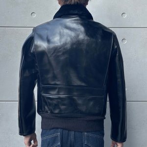 画像3: BUZZ RICKSON'S バズリクソンズ BR80655 WILLIAM GIBSON COLLECTION Type BLACK AN-J-3A HORSEHIDE MODELウィリアムギブソンコレクション ブラックAN-J-3A ホースハイドモデル 革ジャン 馬革 レザージャケット 小説家 ウィリアム・ギブソン ブラックシリーズ