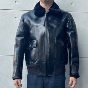 画像2: BUZZ RICKSON'S バズリクソンズ BR80655 WILLIAM GIBSON COLLECTION Type BLACK AN-J-3A HORSEHIDE MODELウィリアムギブソンコレクション ブラックAN-J-3A ホースハイドモデル 革ジャン 馬革 レザージャケット 小説家 ウィリアム・ギブソン ブラックシリーズ