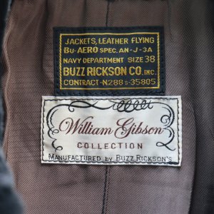 画像6: BUZZ RICKSON'S バズリクソンズ BR80655 WILLIAM GIBSON COLLECTION Type BLACK AN-J-3A HORSEHIDE MODELウィリアムギブソンコレクション ブラックAN-J-3A ホースハイドモデル 革ジャン 馬革 レザージャケット 小説家 ウィリアム・ギブソン ブラックシリーズ