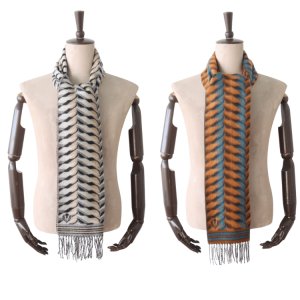 画像12: DAPPER'S ダッパーズ LOT1815 Cashmink Scarf by V.FRAAS カシミンクスカーフ マフラー スカーフ カシミア ミンク