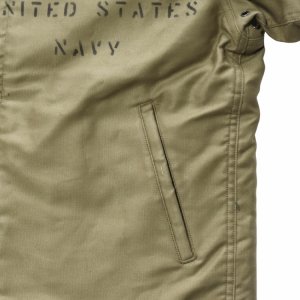 画像7: BUZZ RICKSON'S バズリクソンズ BR15766 Type N-1 Khaki NAVAL CLOTHING DFPOT DEMOTEX-ED STENCIL MIDWAY N-1 デッキジャケット ミリタリー カーキモデル ステンシル
