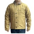 画像2: BUZZ RICKSON'S バズリクソンズ BR15766 Type N-1 Khaki NAVAL CLOTHING DFPOT DEMOTEX-ED STENCIL MIDWAY N-1 デッキジャケット ミリタリー カーキモデル ステンシル (2)