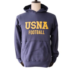 画像2: BUZZ RICKSON'S バズリクソンズ BR69640 SWEAT PARKA U.S.NAVAL ACADEMY スウェットパーカー U.S.ナーバルアカデミー ミリタリーパーカー USNA フットボール カンガルーポケット
