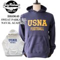 BUZZ RICKSON'S バズリクソンズ BR69640 SWEAT PARKA U.S.NAVAL ACADEMY スウェットパーカー U.S.ナーバルアカデミー ミリタリーパーカー USNA フットボール カンガルーポケット