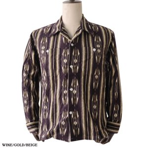 画像4: CUSHMAN クッシュマン 25708 NATIVE PURINT NEL OPEN COLLAR SHIRTS ネイティブプリントネルオープンカラーシャツ ネルシャツ ネイティブプリント 長袖シャツ