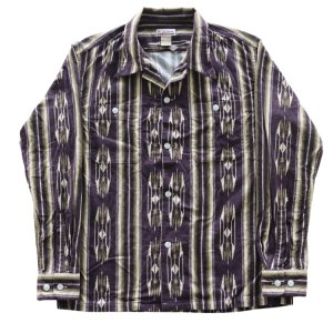 画像6: CUSHMAN クッシュマン 25708 NATIVE PURINT NEL OPEN COLLAR SHIRTS ネイティブプリントネルオープンカラーシャツ ネルシャツ ネイティブプリント 長袖シャツ