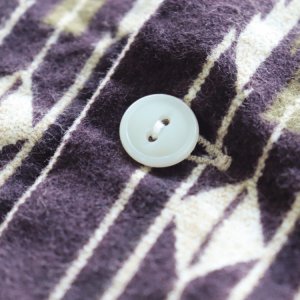 画像10: CUSHMAN クッシュマン 25708 NATIVE PURINT NEL OPEN COLLAR SHIRTS ネイティブプリントネルオープンカラーシャツ ネルシャツ ネイティブプリント 長袖シャツ