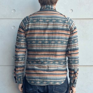 画像3: DELUXEWARE デラックスウエア 7649C NATIVE BORDER ネイティブボーダー ヘビーネルシャツ ネルシャツ ネイティブボーダーネルシャツ ヘビーネル