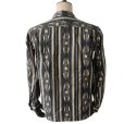 画像3: CUSHMAN クッシュマン 25708 NATIVE PURINT NEL OPEN COLLAR SHIRTS ネイティブプリントネルオープンカラーシャツ ネルシャツ ネイティブプリント 長袖シャツ (3)