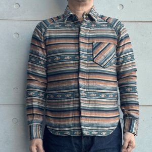 画像2: DELUXEWARE デラックスウエア 7649C NATIVE BORDER ネイティブボーダー ヘビーネルシャツ ネルシャツ ネイティブボーダーネルシャツ ヘビーネル