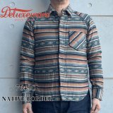 DELUXEWARE デラックスウエア 7649C NATIVE BORDER ネイティブボーダー ヘビーネルシャツ ネルシャツ ネイティブボーダーネルシャツ ヘビーネル