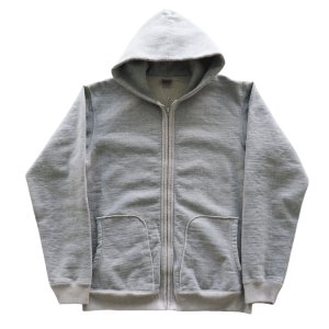 画像4: DELUXEWARE デラックスウエア SPZ-00 FULLZIP PARKA PLAIN フルジップパーカー プレーン パーカー フード付き 裏起毛 フルジップ ヘビーウエイト 日本製