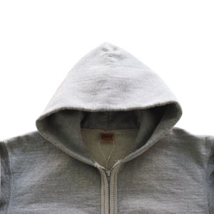 画像5: DELUXEWARE デラックスウエア SPZ-00 FULLZIP PARKA PLAIN フルジップパーカー プレーン パーカー フード付き 裏起毛 フルジップ ヘビーウエイト 日本製