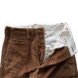 画像10: CUSHMAN クッシュマン 22196 6W CORDUROY TROUSERS コーデュロイトラウザーズ コーデュロイパンツ ワイドシルエット 41モデル ウインターパンツ (10)
