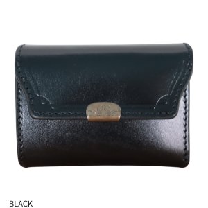 画像2: 池之端銀革店 Dual DCr-1040 サドルプルアップ コンパクトウォレット ミニ財布 コンパクトウォレット カードケースサイズ クラシカルデザイン サドルプルアップレザー 最小クラス 革製品 日本製