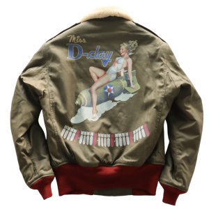 画像19: TOYS McCOY トイズマッコイ TMJ2528 TYPE B-10 TOYS McCOY MFG.CO. " Miss D-day " B-10 ジャケット ミリタリージャケット 赤リブ