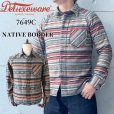 画像1: DELUXEWARE デラックスウエア 7649C NATIVE BORDER ネイティブボーダー ヘビーネルシャツ ネルシャツ ネイティブボーダーネルシャツ ヘビーネル (1)