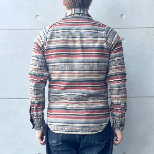 画像3: DELUXEWARE デラックスウエア 7649C NATIVE BORDER ネイティブボーダー ヘビーネルシャツ ネルシャツ ネイティブボーダーネルシャツ ヘビーネル
