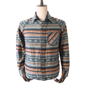 画像4: DELUXEWARE デラックスウエア 7649C NATIVE BORDER ネイティブボーダー ヘビーネルシャツ ネルシャツ ネイティブボーダーネルシャツ ヘビーネル