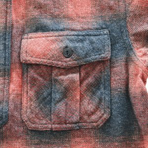 画像7: CUSHMAN クッシュマン 25706 COTTON TWEED CHECK HALF ZIP WORK SHIRTS コットンツイードチェックハーフジップワークシャツ オンブレチェック ハーフジップ チェックシャツ 長袖シャツ