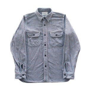 画像4: SAMURAI JEANS サムライジーンズ SIN25-02 チーズインディゴヘビーネル ワークシャツ ネルシャツ チェック柄 長袖シャツ 