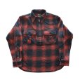 画像4: CUSHMAN クッシュマン 25706 COTTON TWEED CHECK HALF ZIP WORK SHIRTS コットンツイードチェックハーフジップワークシャツ オンブレチェック ハーフジップ チェックシャツ 長袖シャツ (4)