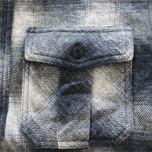 画像17: CUSHMAN クッシュマン 25706 COTTON TWEED CHECK HALF ZIP WORK SHIRTS コットンツイードチェックハーフジップワークシャツ オンブレチェック ハーフジップ チェックシャツ 長袖シャツ