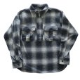 画像15: CUSHMAN クッシュマン 25706 COTTON TWEED CHECK HALF ZIP WORK SHIRTS コットンツイードチェックハーフジップワークシャツ オンブレチェック ハーフジップ チェックシャツ 長袖シャツ (15)