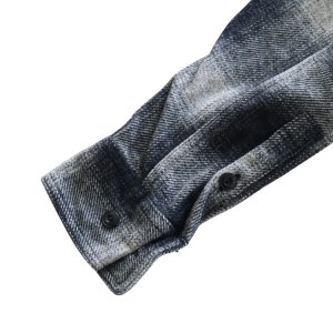 画像18: CUSHMAN クッシュマン 25706 COTTON TWEED CHECK HALF ZIP WORK SHIRTS コットンツイードチェックハーフジップワークシャツ オンブレチェック ハーフジップ チェックシャツ 長袖シャツ