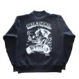 画像11: CUSHMAN クッシュマン x TOP トップ 26386T TOP別注 FULL ZIP SWEAT "HELL ON WHEEL" フルジップスウェット 裏起毛 DEVIL プリント エアブラシ アートワーク (11)