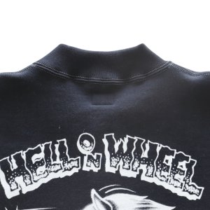 画像12: CUSHMAN クッシュマン x TOP トップ 26386T TOP別注 FULL ZIP SWEAT "HELL ON WHEEL" フルジップスウェット 裏起毛 DEVIL プリント エアブラシ アートワーク