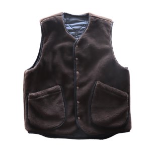 画像16: CUSHMAN クッシュマン 21500 QUILTING & FUR REVERSIBLE VEST キルティングアンドファー リバーシブルベスト ミリタリー キルトベスト アクリルファーリバーシブル インナーベスト アウターベスト