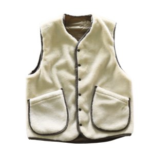 画像7: CUSHMAN クッシュマン 21500 QUILTING & FUR REVERSIBLE VEST キルティングアンドファー リバーシブルベスト ミリタリー キルトベスト アクリルファーリバーシブル インナーベスト アウターベスト