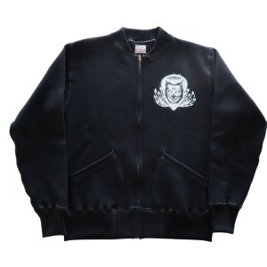 画像4: CUSHMAN クッシュマン x TOP トップ 26386T TOP別注 FULL ZIP SWEAT "HELL ON WHEEL" フルジップスウェット 裏起毛 DEVIL プリント エアブラシ アートワーク