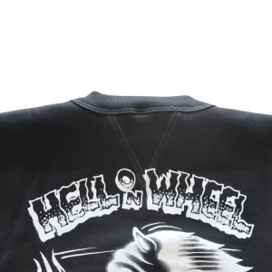 画像11: CUSHMAN クッシュマン 26901P PRINT  SET IN SLEEVE SWEAT HELL ON WHEEL プリントセットインスリーブスウェット トレーナー スウェット 裏起毛 DEVIL プリント エアブラシ アートワーク
