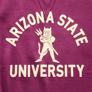 画像7: CUSHMAN クッシュマン 26901F PRINT  SET IN SLEEVE SWEAT ASU プリントセットインスリーブスウェット