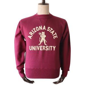 画像2: CUSHMAN クッシュマン 26901F PRINT  SET IN SLEEVE SWEAT ASU プリントセットインスリーブスウェット