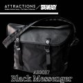 ATTRACTIONS アトラクションズ x SPEAKEASY スピークイージー A20037 Black Messenger ブラックメッセンジャー ショルダーバッグ 斜めがけバッグ メンズ 大容量 コラボレーション
