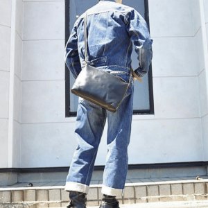 画像12: ART BROWN アートブラウン VGC00074AB Chromexcel Sacoche  クロムエクセル サコッシュ ショルダーバッグ 本革 Horween社製 ホームウェン社 クロムエクセル プルアップレザー エイジング ダブルステッチ ヴィンテージ  日本製