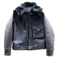 画像4: BUZZ RICKSON'S バズリクソンズ BR80664 WILLIAM GIBSON COLLECTION BLACK B-2 ウィリアムギブソンコレクション ブラックB-2 レザージャケット 革ジャン フライトジャケット B-2 小説家 ウィリアムギブソン ブラックシリーズ ムートン襟 (4)