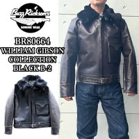 BUZZ RICKSON'S バズリクソンズ BR80664 WILLIAM GIBSON COLLECTION BLACK B-2 ウィリアムギブソンコレクション ブラックB-2 レザージャケット 革ジャン フライトジャケット B-2 小説家 ウィリアムギブソン ブラックシリーズ ムートン襟