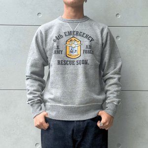画像2: BUZZ RICKSON'S バズリクソンズ BR69635 SET-IN CREW SWEAT 64th EMERGENCY RESCUE セットインクルーネックスウェット 64th エマージェンシーレスキュー スウェット ミリタリー U.S.NAVY エアフォース