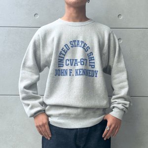 画像2: BUZZ RICKSON'S バズリクソンズ BR69645 HORIZONTAL KNITTING SWEAT SHIRT “CVA-67 J.F. KENNEDY” ホリゾンタル・ニッティング スウェットシャツ スウェット CVA-67 ジョン・F・ケネディ ミリタリー