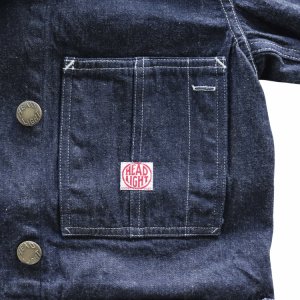 画像5: HEADLIGHT ヘッドライト HD15844 HEADLIGHT 9.5oz. SPECIAL WEAVE DENIM DOUBLE BREASTED COAT スペシャルウィーブデニム ダブルブレストコート コート ジャケット ダブルコート ワークコート チェンジボタン