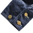 画像14: HEADLIGHT ヘッドライト HD15844 HEADLIGHT 9.5oz. SPECIAL WEAVE DENIM DOUBLE BREASTED COAT スペシャルウィーブデニム ダブルブレストコート コート ジャケット ダブルコート ワークコート チェンジボタン (14)